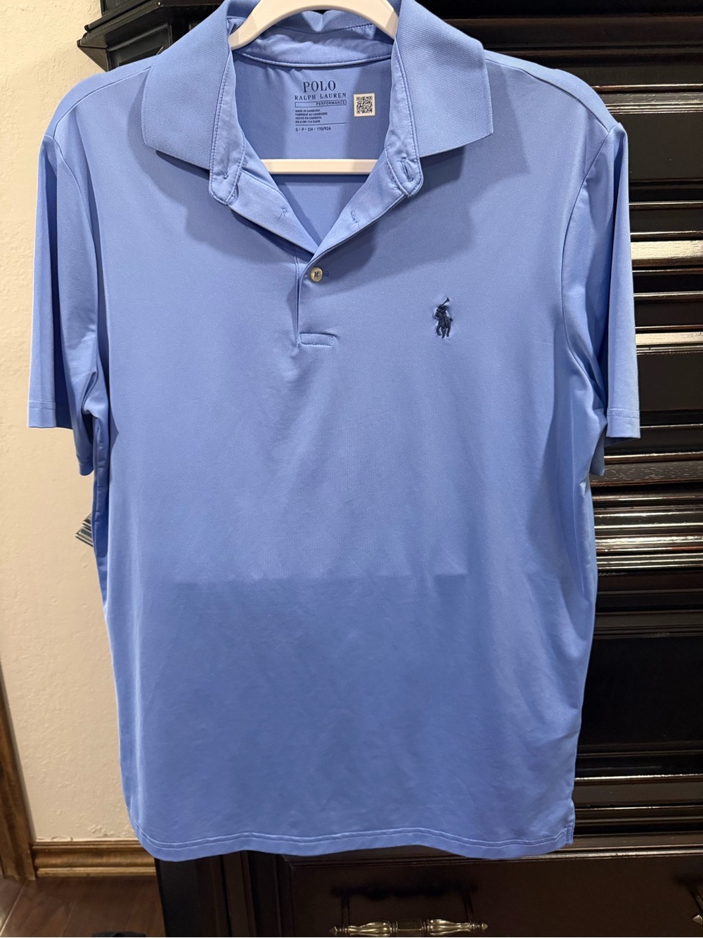 Polo by Ralph Lauren Light Blue Performance Polo with Embroidered Pony